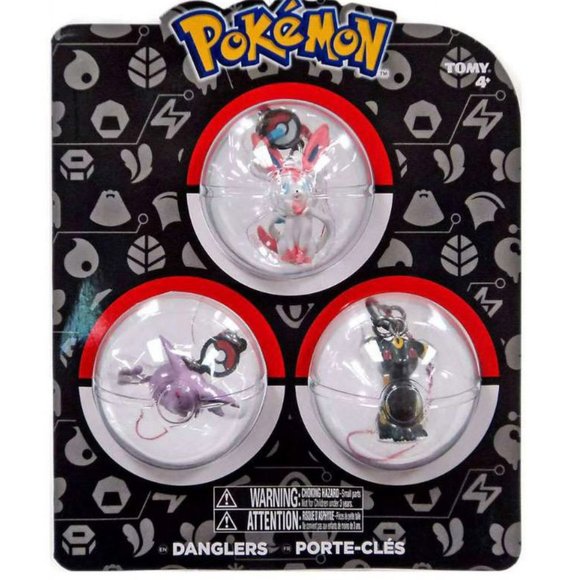 2017 Pokemon TOMY Danglers 3pack SYLVEON UMBREON ESPEON *NEW* Nintendo card psa - Picture 1 of 2